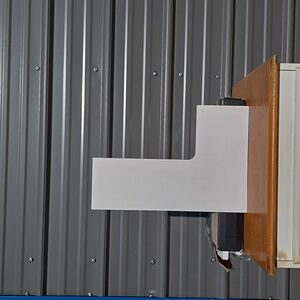 White wood L floating shelves set of 4 no brackets